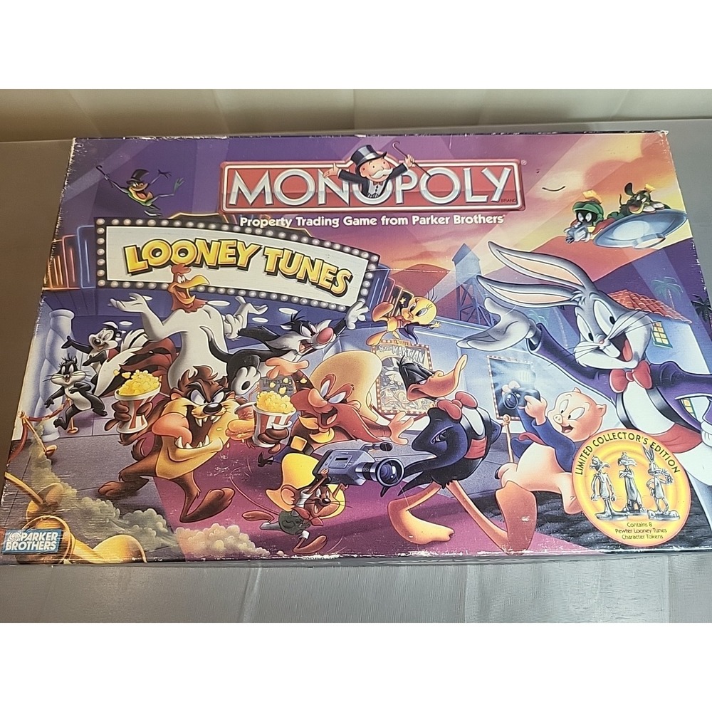 1999 Looney Tunes Monopoly Official Classicโ Cartoon Limited Edition Vtg
